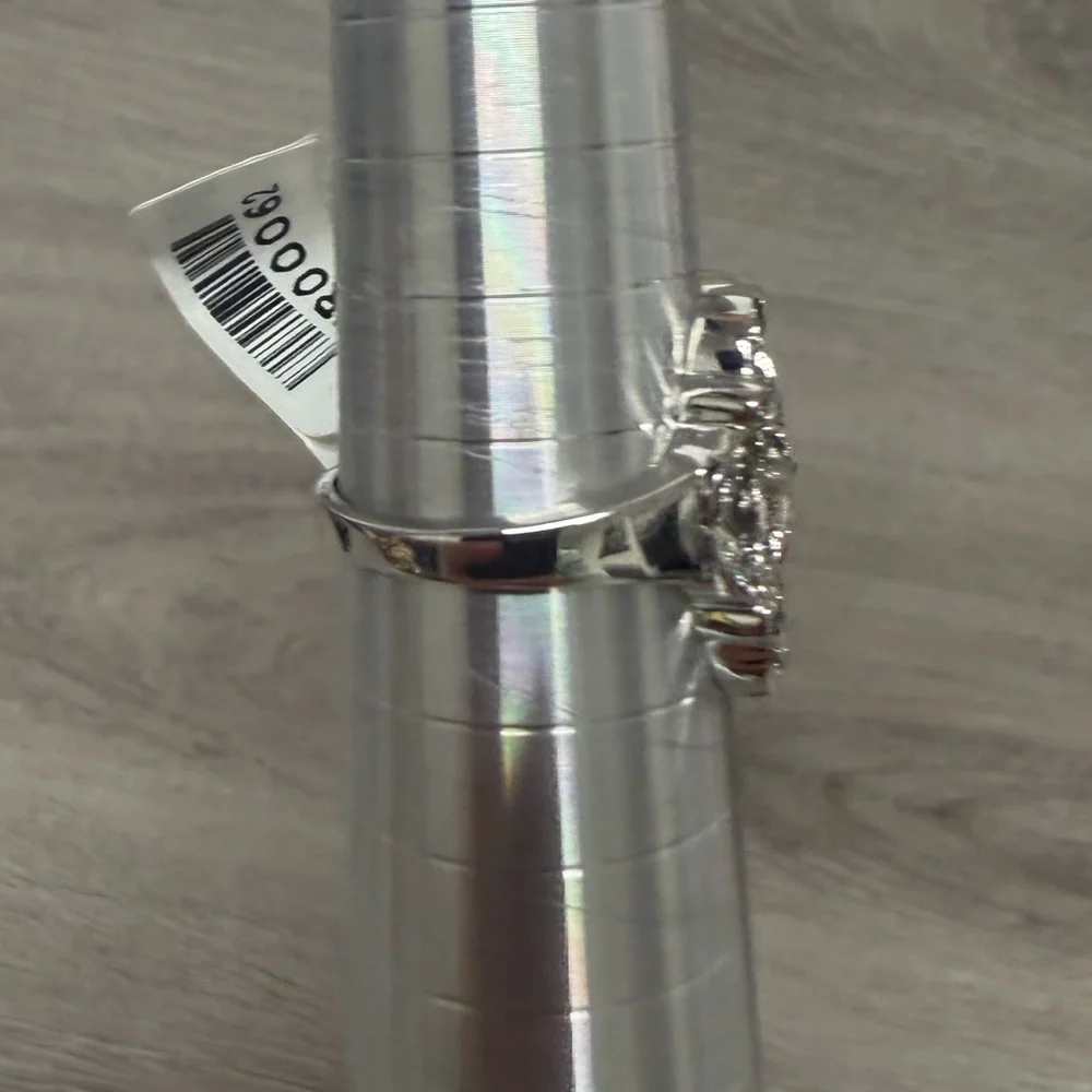 Sterling Silver Leaf Pattern‎ Ring .925